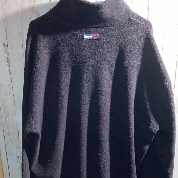 XXL TOMMY  JEANS FLEECE QUARTER ZIP LONG SLEEVE - Picture 4 of 4